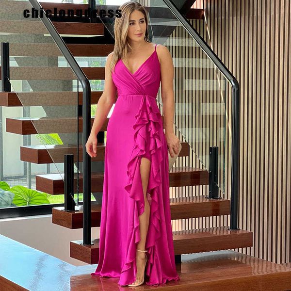 party dresses summer elegant satin party dress women fashion suspenders ruffled slit maxi dress women t220930, White;black
party dresses summer elegant satin party dress women fashion suspenders ruffled slit maxi dress women t220930, White;black