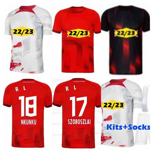 22 23 rbl soccer jerseys leipziges wenner #11 poulsen forsberg 2022 2023 bundesliga sabitzer camisetas de futbol men kids kit socks full set, Black
22 23 rbl soccer jerseys leipziges wenner #11 poulsen forsberg 2022 2023 bundesliga sabitzer camisetas de futbol men kids kit socks full set, Black