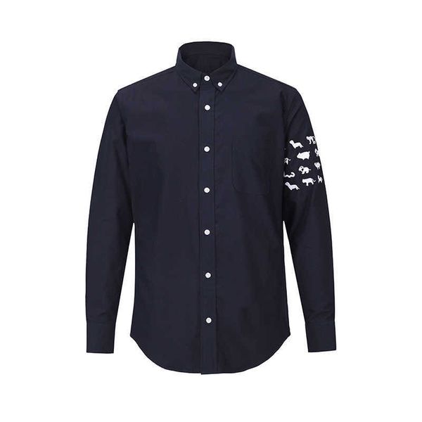 new tb thom shirt women animals embroidery clothing poplin slim casual long sleeve korean fashion woman blouses 2022, White;black
new tb thom shirt women animals embroidery clothing poplin slim casual long sleeve korean fashion woman blouses 2022, White;black