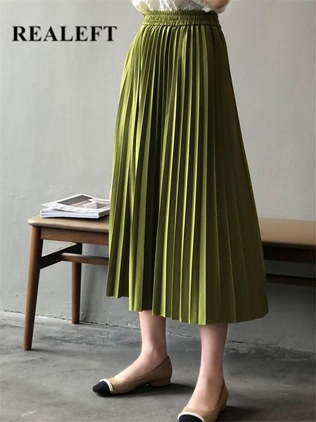skirts realeft women's pleated skirt 2022 summer new korean style 5 colors chic high waist solid color mid-length a-line skirts female, Black
skirts realeft women's pleated skirt 2022 summer new korean style 5 colors chic high waist solid color mid-length a-line skirts female, Black