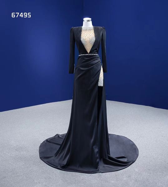 special occasion dresse deep v-neck black side split party long sleeve crystal elegant evening dress sm67495
special occasion dresse deep v-neck black side split party long sleeve crystal elegant evening dress sm67495