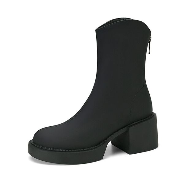 winter ankle boots mid-calf women designer round toe low heels shoes soft genuine leather cowskin party wedding fashion luxury lady warorwar, Black
winter ankle boots mid-calf women designer round toe low heels shoes soft genuine leather cowskin party wedding fashion luxury lady warorwar, Black