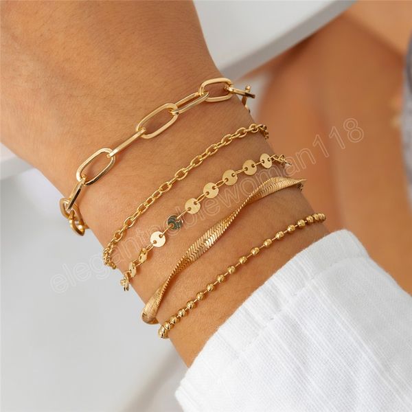 bohemian gold color sequin tassel bracelets on hand for women geometric snake thin chain bangles couple jewelry gift, Golden;silver
bohemian gold color sequin tassel bracelets on hand for women geometric snake thin chain bangles couple jewelry gift, Golden;silver