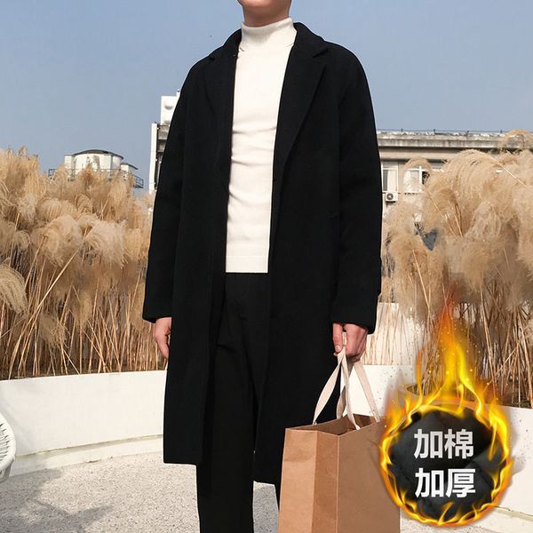 men's wool blends winter men's thickened woolen blends long cashmere snow jackets wool trench coats blackwhite cottonpadded clothe, Black
men's wool blends winter men's thickened woolen blends long cashmere snow jackets wool trench coats blackwhite cottonpadded clothe, Black