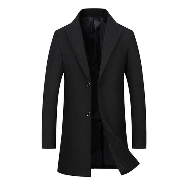 men's wool blends woolen coat men single breasted fashion men trench coat slim fit wool blend overcoat casual mens brand clothing 22093, Black
men's wool blends woolen coat men single breasted fashion men trench coat slim fit wool blend overcoat casual mens brand clothing 22093, Black