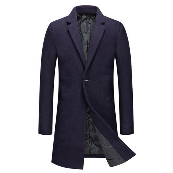 men's wool blends fashion men woolen coat winter thick warm jackets anti wrinkle men wool blends coat single button long trench coat 22, Black
men's wool blends fashion men woolen coat winter thick warm jackets anti wrinkle men wool blends coat single button long trench coat 22, Black