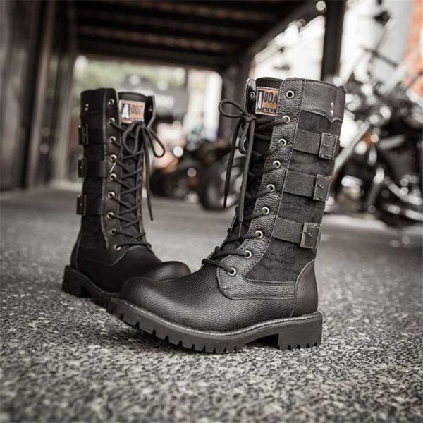 boots new fashion men motorcycle leather male shoes cowboy casual military tactical gothic punk 220901, Black
boots new fashion men motorcycle leather male shoes cowboy casual military tactical gothic punk 220901, Black