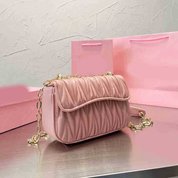 shoulder bag miubag designer bags women wrinkled crossbody leather handbag vintage brushed metal chain pleated leather lady purse clutch 220
shoulder bag miubag designer bags women wrinkled crossbody leather handbag vintage brushed metal chain pleated leather lady purse clutch 220