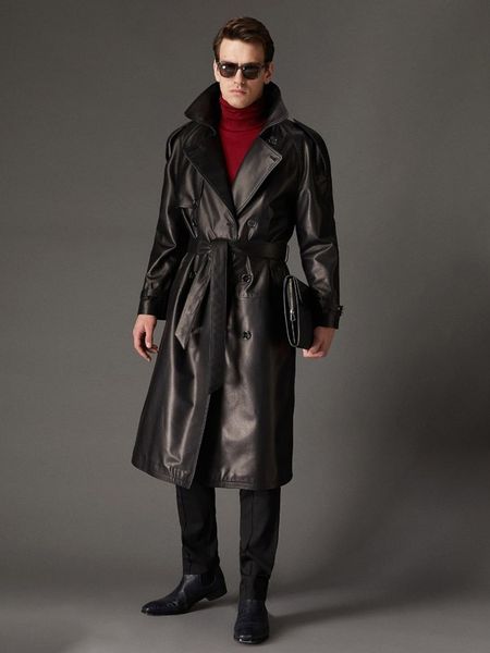 men's jackets long knee leather windbreaker men double breasted british classic men's leather clothes autumn winter fit tailored c, Black;brown
men's jackets long knee leather windbreaker men double breasted british classic men's leather clothes autumn winter fit tailored c, Black;brown