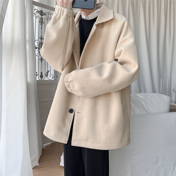 men's wool blends winter men's in warm woolen blends long loose snow jackets cashmere parkas wool business lapel collar trench coa, Black
men's wool blends winter men's in warm woolen blends long loose snow jackets cashmere parkas wool business lapel collar trench coa, Black
