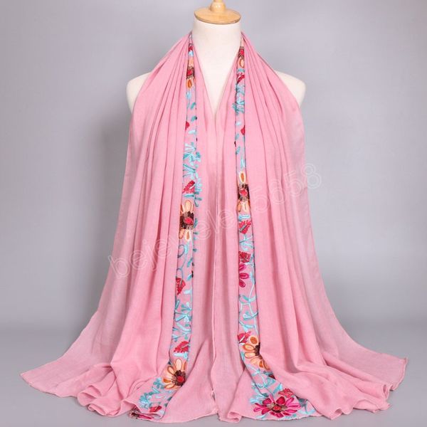 solid embroidery floral shawls hijab scarf women bandelet muslim headband headscarf winter wraps islamic turbans foulard bandana, Blue;gray
solid embroidery floral shawls hijab scarf women bandelet muslim headband headscarf winter wraps islamic turbans foulard bandana, Blue;gray