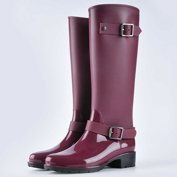 boots new pvc ladies waterproof rain women rubber breathable fashion knee high anti slip water shoes female 220901, Black
boots new pvc ladies waterproof rain women rubber breathable fashion knee high anti slip water shoes female 220901, Black
