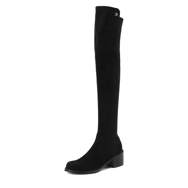 winter knee high boots women designer round toe low heels shoes suede leather party wedding fashion luxury platform lady warorwar ygn020-995, Black
winter knee high boots women designer round toe low heels shoes suede leather party wedding fashion luxury platform lady warorwar ygn020-995, Black