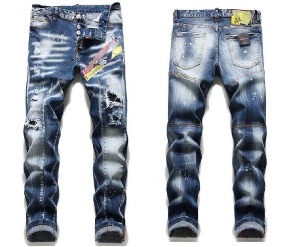 clothing men slim fit men's jeans ripped skinny straight washed mens frayed motocycle denim pants hip hop stretch biker men's trou, Blue
clothing men slim fit men's jeans ripped skinny straight washed mens frayed motocycle denim pants hip hop stretch biker men's trou, Blue