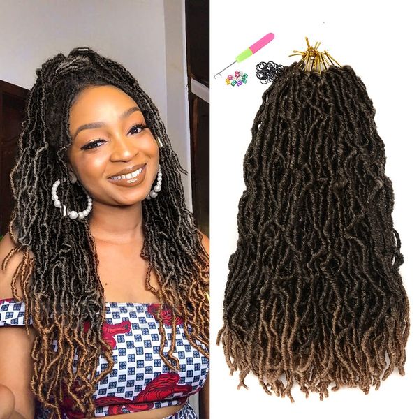 18/24 inch soft locs crochet hair new faux for women 90g/pcs pre looped goddess braids synthetic hair extensions ls25, Black
18/24 inch soft locs crochet hair new faux for women 90g/pcs pre looped goddess braids synthetic hair extensions ls25, Black