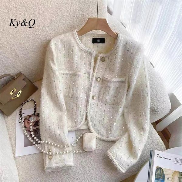 womens jackets autumnwinter heavy industry sequins beaded luxury brand cardigan jacket women elegant short white longsleeved coat 220930, Black;brown
womens jackets autumnwinter heavy industry sequins beaded luxury brand cardigan jacket women elegant short white longsleeved coat 220930, Black;brown