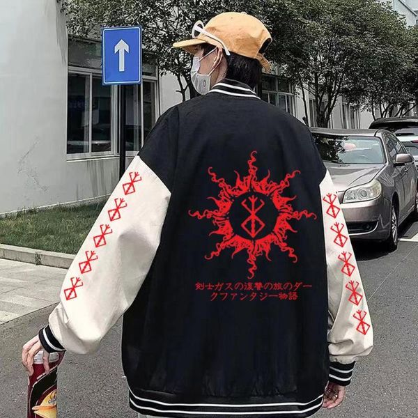 men's hoodies anime berserk guts baseball uniform fleece coat long sleeve jacket sweatshirt, Black
men's hoodies anime berserk guts baseball uniform fleece coat long sleeve jacket sweatshirt, Black