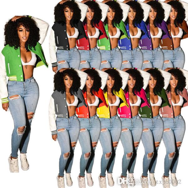 2022 designer women varsity baseball jackets fashion patchwork coat fall winter outfits, Black;brown
2022 designer women varsity baseball jackets fashion patchwork coat fall winter outfits, Black;brown