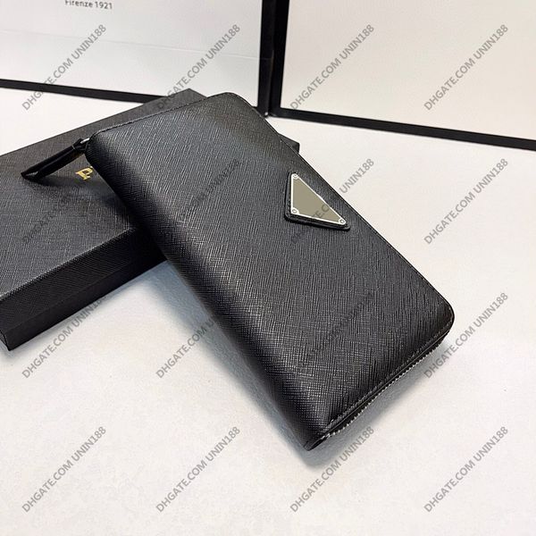 zippy mens long wallets saffiano leather handbag luxury designer high capacity card holder wallet triangle badge handbags with original box, Red;black
zippy mens long wallets saffiano leather handbag luxury designer high capacity card holder wallet triangle badge handbags with original box, Red;black