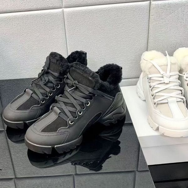 thermal wool shoes thick soled casual shoes women travel leather lace-up sneaker 100% cowhide lady designer platform woolen boots letters, Black
thermal wool shoes thick soled casual shoes women travel leather lace-up sneaker 100% cowhide lady designer platform woolen boots letters, Black