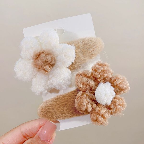 cute brown white lambswool flower plush hairpins for girls side hair clips barrettes kids lovely hair accessories, Slivery;white
cute brown white lambswool flower plush hairpins for girls side hair clips barrettes kids lovely hair accessories, Slivery;white