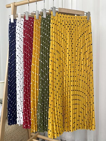 skirts croysier skirts womens elegant vintage pleated skirt spring clothes for women elastic high waist casual polka dot midi skirt, Black
skirts croysier skirts womens elegant vintage pleated skirt spring clothes for women elastic high waist casual polka dot midi skirt, Black