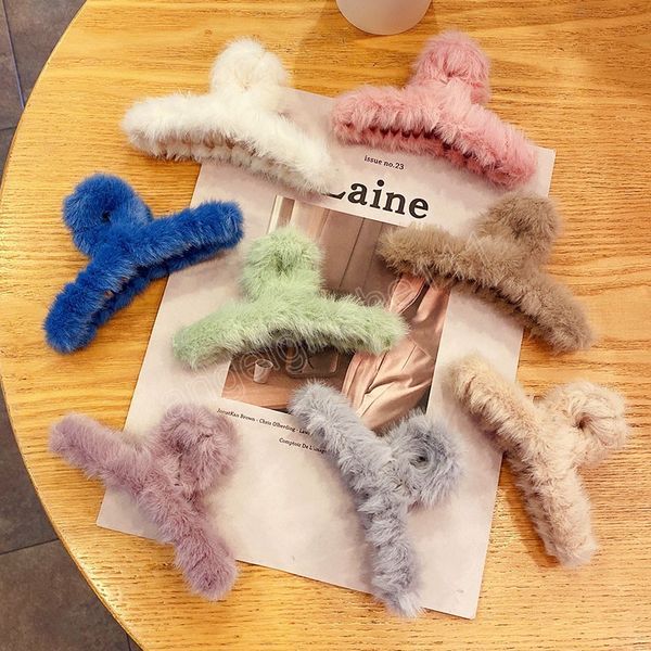 winter solid plush warm hair claws for women thick long clamps hairpins headband hair clips fashion hair accessories, Slivery;white
winter solid plush warm hair claws for women thick long clamps hairpins headband hair clips fashion hair accessories, Slivery;white