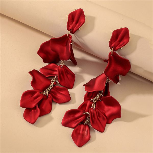 european and american rose petal long dangle chandelier new fashion high-end street pgraphy temperament ins earring women ac212, Silver
european and american rose petal long dangle chandelier new fashion high-end street pgraphy temperament ins earring women ac212, Silver