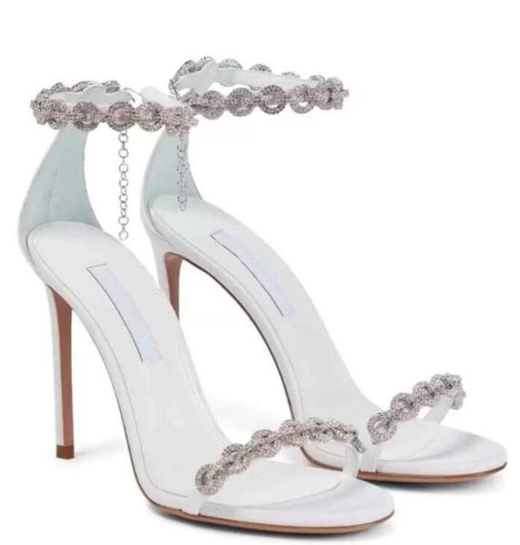 elegant lady sandals leather crystal chain ankle buckle summer bride hundred mile dress evening dress party, Black
elegant lady sandals leather crystal chain ankle buckle summer bride hundred mile dress evening dress party, Black