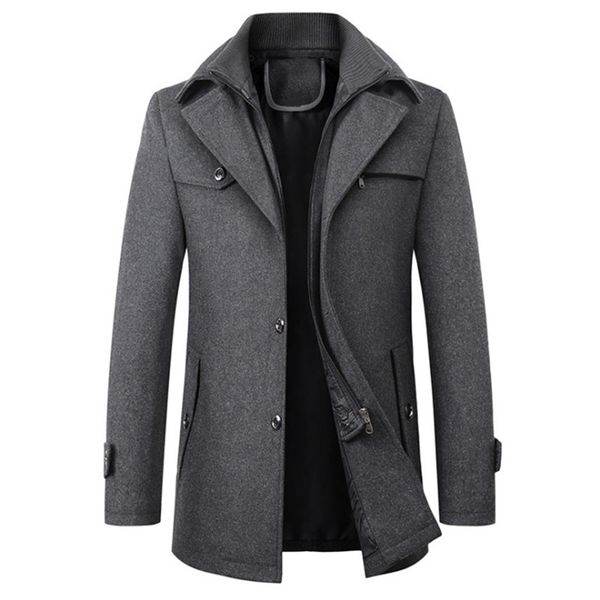 men's wool blends winter men wool blends coats slim fit thick men woolen overcoat casual warm windbreaker jacket male brand clothing 22, Black
men's wool blends winter men wool blends coats slim fit thick men woolen overcoat casual warm windbreaker jacket male brand clothing 22, Black
