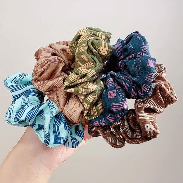 vintage plaid striped wide fabric hair band for women ponytail holder elegant rubber rope bands fashion hair accessories, Slivery;white
vintage plaid striped wide fabric hair band for women ponytail holder elegant rubber rope bands fashion hair accessories, Slivery;white