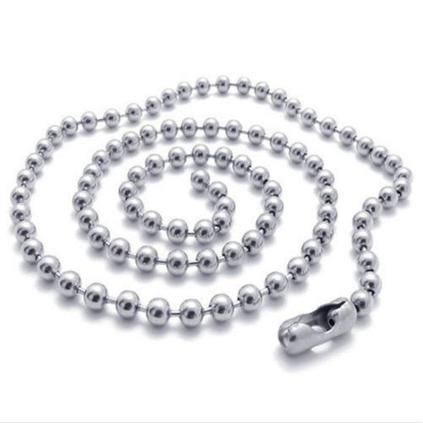 2.4mm stainless steel beaded ball chains necklace silver plated bead chain necklaces jewelry gift
2.4mm stainless steel beaded ball chains necklace silver plated bead chain necklaces jewelry gift