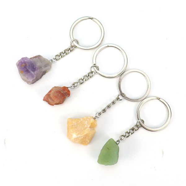 natural rough raw ore stone keychain gem quartz fluorite key ring citrine amethyst irregular chain pendants car key holder accessorie, Silver
natural rough raw ore stone keychain gem quartz fluorite key ring citrine amethyst irregular chain pendants car key holder accessorie, Silver