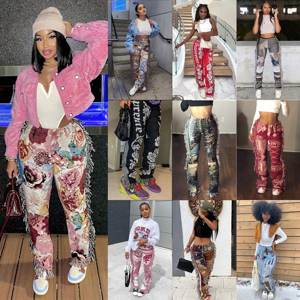 fashion trend colorful pattern pants for women tassel casual straight fleece sweatpant autumn high street style slim trousers m9055, Black;white
fashion trend colorful pattern pants for women tassel casual straight fleece sweatpant autumn high street style slim trousers m9055, Black;white