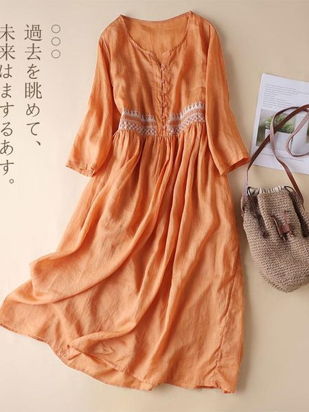 dresses ladies elegant a-line long dress new arrival 2022 summer vintage style embroidery loose cotton women casual dresses d360, Black;gray
dresses ladies elegant a-line long dress new arrival 2022 summer vintage style embroidery loose cotton women casual dresses d360, Black;gray