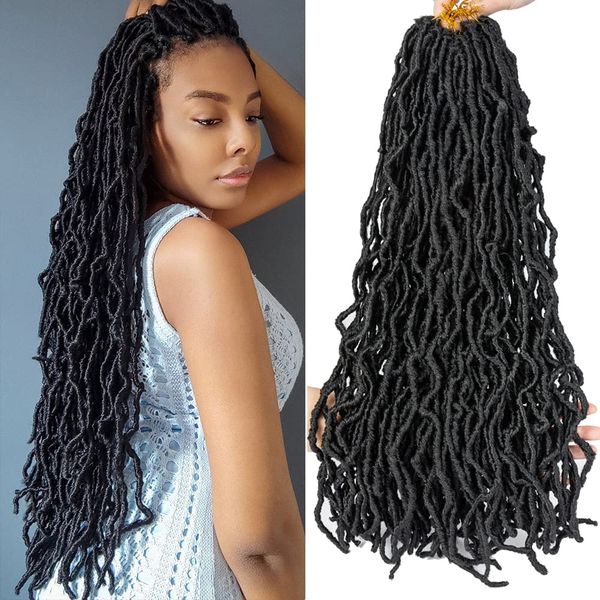 18/24 inch faux locs crochet hair nu locs crochet hair braids 21 strands/pack pre-looped synthetic afro roots braid for black women ls25
18/24 inch faux locs crochet hair nu locs crochet hair braids 21 strands/pack pre-looped synthetic afro roots braid for black women ls25