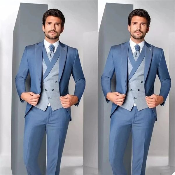 wedding prom blazer vest pants peak lapel costume homme grooms wedding tuxedos terno masculino slim fit men suits, Black;gray
wedding prom blazer vest pants peak lapel costume homme grooms wedding tuxedos terno masculino slim fit men suits, Black;gray