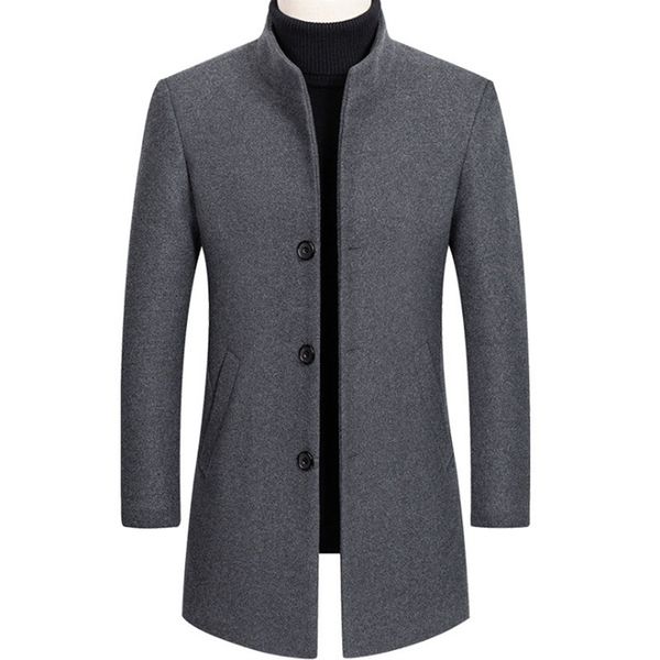 men's wool blends wool blends coat men autumn winter long trench coat business casual thick woolen jacket men overcoats brand clothing, Black
men's wool blends wool blends coat men autumn winter long trench coat business casual thick woolen jacket men overcoats brand clothing, Black