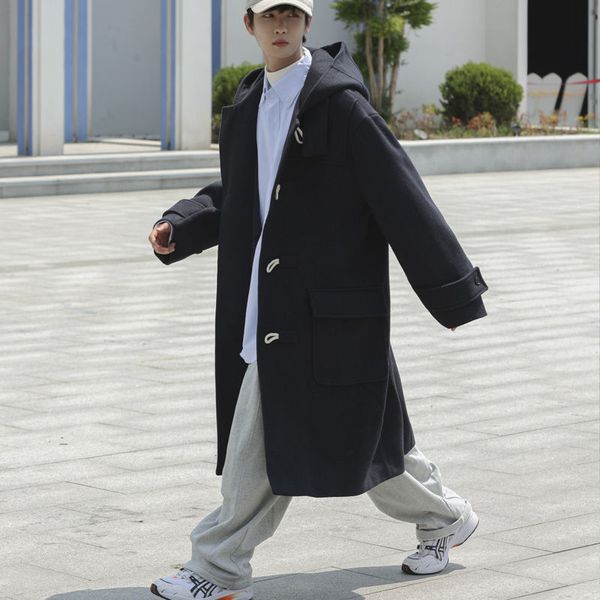 men's wool blends winter men's cashmere long button woollen blends hooded trench loose large coats blacknavy parkas cottonpadded c, Black
men's wool blends winter men's cashmere long button woollen blends hooded trench loose large coats blacknavy parkas cottonpadded c, Black