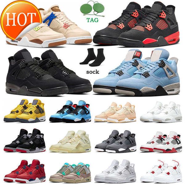 2023 4s men basketball shoes 4 red thunder lightning university blue black cat white oreo sail shimmer pure money starfish trainers sports
2023 4s men basketball shoes 4 red thunder lightning university blue black cat white oreo sail shimmer pure money starfish trainers sports