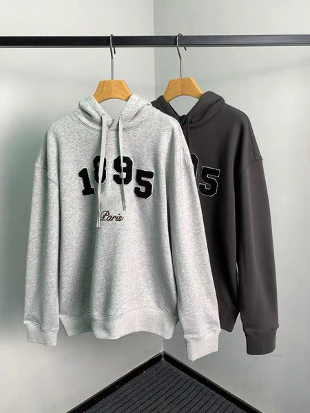 22fw classic letter vintage 1895 velvet hoodie sweatershirt knitted hooded embroidery print loose style jumper paris, Black
22fw classic letter vintage 1895 velvet hoodie sweatershirt knitted hooded embroidery print loose style jumper paris, Black