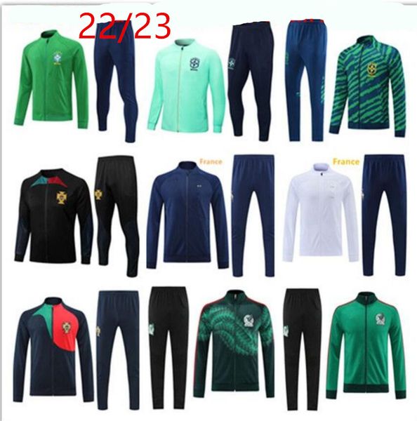 22 brazil portugal mexico training suit soccer jerseys wear blend national team jacket set tracksuits raul italia insigne verratti chiellini, Black;yellow
22 brazil portugal mexico training suit soccer jerseys wear blend national team jacket set tracksuits raul italia insigne verratti chiellini, Black;yellow