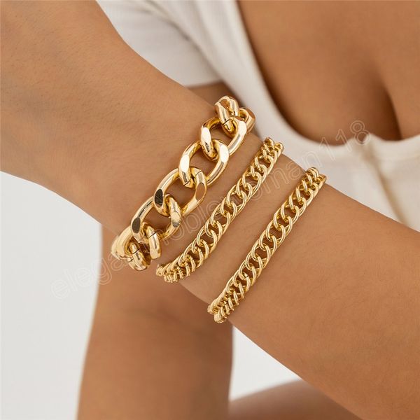 creative big heavy metal chunky chain bracelet set women charm bangles couple hand jewelry, Golden;silver
creative big heavy metal chunky chain bracelet set women charm bangles couple hand jewelry, Golden;silver