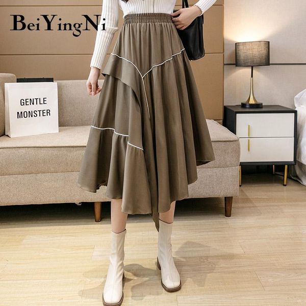 skirts beiyingni korean style midi skirt women fashion casual retro black pleated skirts for womens irregular stylish elegant faldas
skirts beiyingni korean style midi skirt women fashion casual retro black pleated skirts for womens irregular stylish elegant faldas