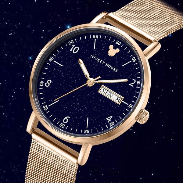 disney watch women's students' junior high school fashion simple temperament ins mechanical waterproof girl's watch, Blue
disney watch women's students' junior high school fashion simple temperament ins mechanical waterproof girl's watch, Blue