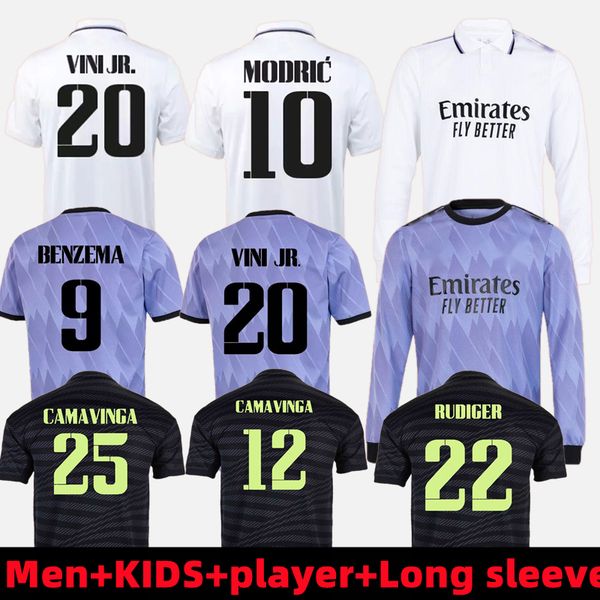2022 benzema finals soccer jersey 22 23 long sleeve football shirt real madrids camavinga alaba modric valverde camiseta men kids uniforms v, Black;yellow
2022 benzema finals soccer jersey 22 23 long sleeve football shirt real madrids camavinga alaba modric valverde camiseta men kids uniforms v, Black;yellow