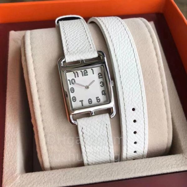 23mm women's watches fashion casual waterproof sapphire glass leather watch band quartz watch, Slivery;brown
23mm women's watches fashion casual waterproof sapphire glass leather watch band quartz watch, Slivery;brown