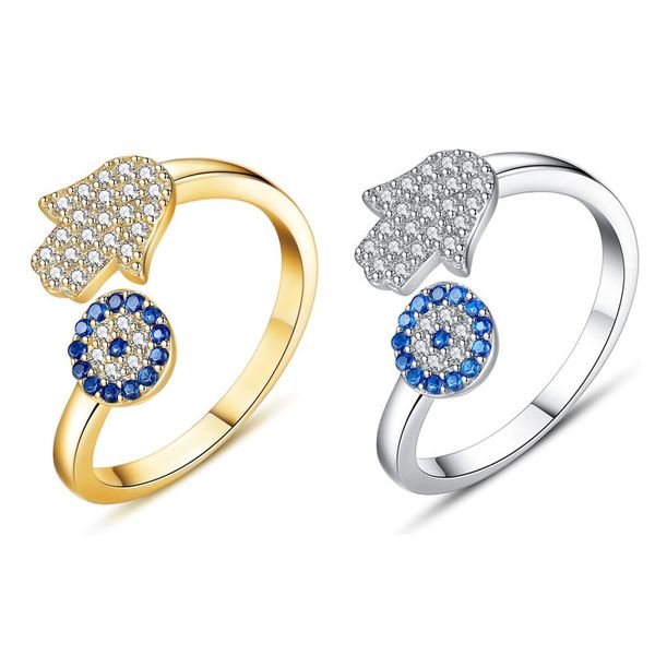 evil eye ring 14k gold plated zircon blue gemstone ringds for women adjustable fashion jewelry gift, Golden;silver
evil eye ring 14k gold plated zircon blue gemstone ringds for women adjustable fashion jewelry gift, Golden;silver