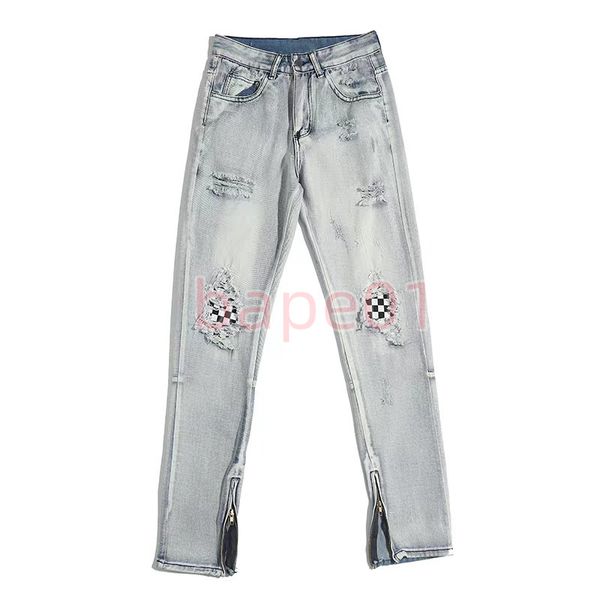 high streer womens jeans designer vintage denim pants womens casual loose hole zipper trousers asian size -2xl, Blue
high streer womens jeans designer vintage denim pants womens casual loose hole zipper trousers asian size -2xl, Blue