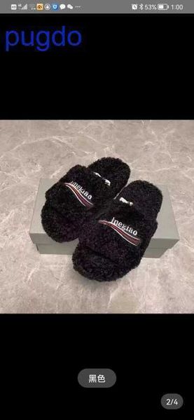2023 designer ba lenciaga winter slippers price paris wool 2023 autumn and embroidery letter lamb non slip casu, Black
2023 designer ba lenciaga winter slippers price paris wool 2023 autumn and embroidery letter lamb non slip casu, Black